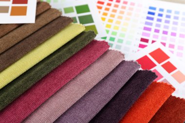 Renkli doku paleti kırıntıları yakından