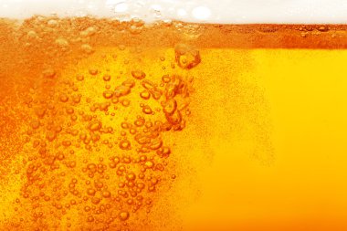 Bira kabarcıklar, makro görünümü