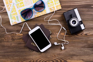 seyahat için rezervasyon bilet yakın çekim hazırlanıyor