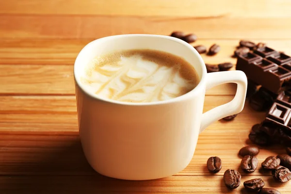 Taza de café latte arte — Foto de Stock
