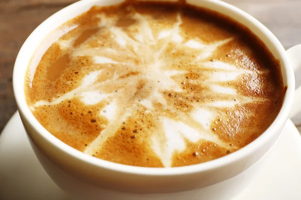 Tasse Kaffee Latte Art — Stockfoto