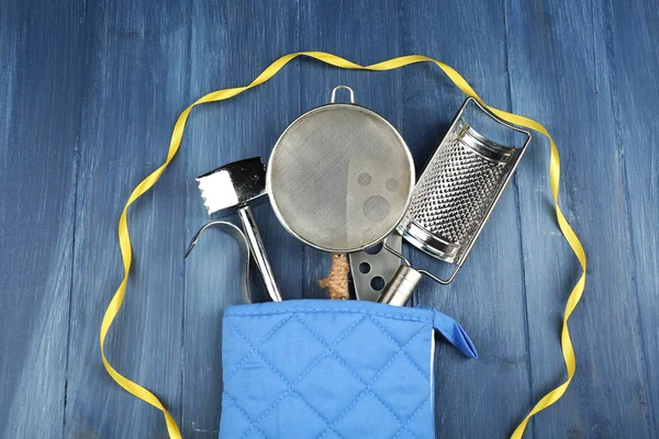 Potholder farklı mutfak gereçleri