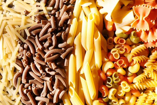 Diversi tipi di pasta — Foto Stock