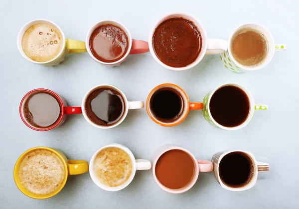 Viele Tassen Kaffee — Stockfoto