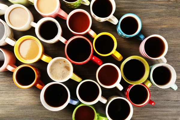 Many cups of coffee — Stock Photo, Image