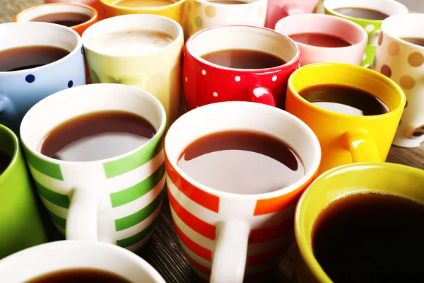 Many cups of coffee — Stock Photo, Image
