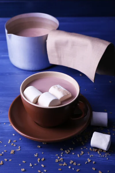 Tasse Kakao mit Marshmallows — Stockfoto