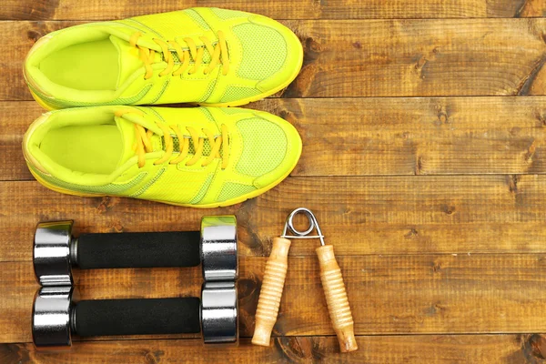 Schoenen-en sportapparatuur — Stockfoto
