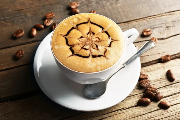 Šálek kávy Latte — Stock fotografie
