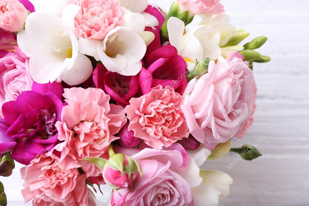 Beautiful fresh spring flowers, closeup