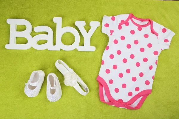 Kläder för baby girl — Stockfoto