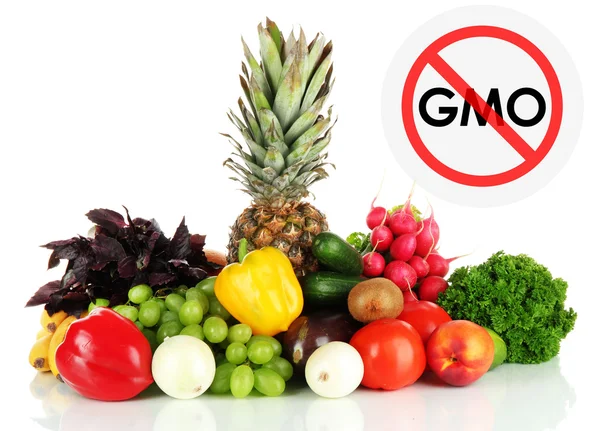 Juicy fruits and vegetables without gmo — Stock Photo, Image