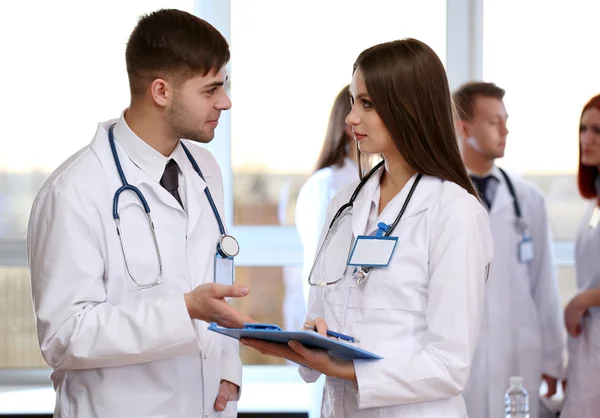 Medical workers in conference room — Stock Photo, Image