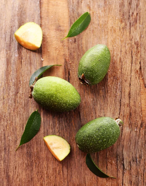 Feijoa on table close-up — Stock Photo, Image