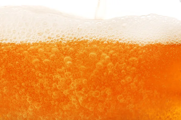 Beer bubbles, macro view — Stock Photo, Image