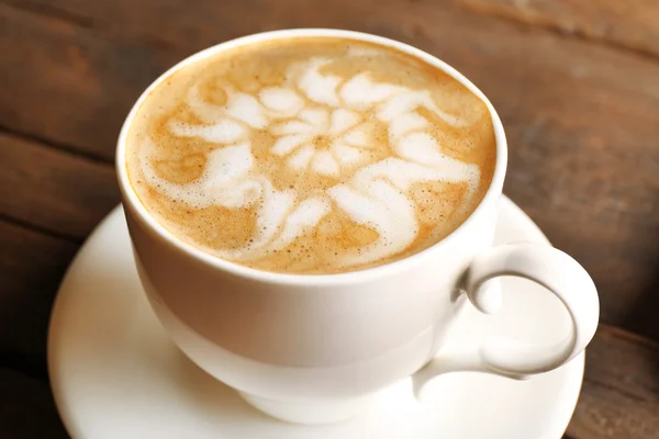 Cup of coffee latte art — Stock Photo, Image