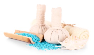 Spa natürmort beyaz izole
