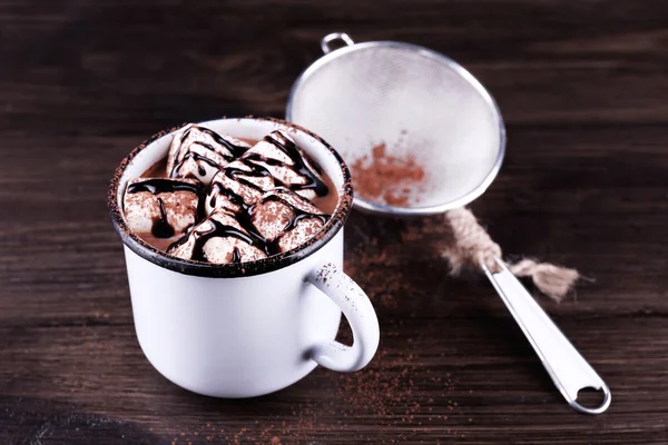 Tazza di cacao con marshmallow — Foto Stock