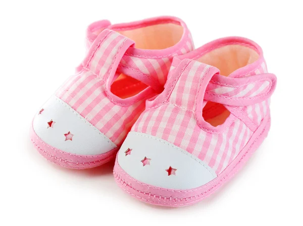 Baby shoes isolated on white — Stock Photo, Image