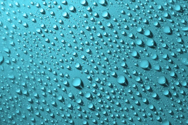 Gotas de agua sobre vidrio — Foto de Stock