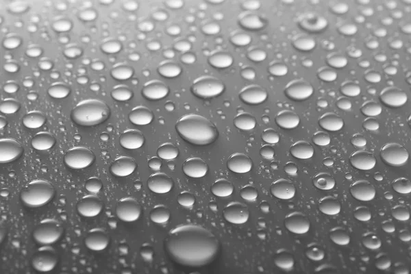 Gotas de agua sobre vidrio — Foto de Stock