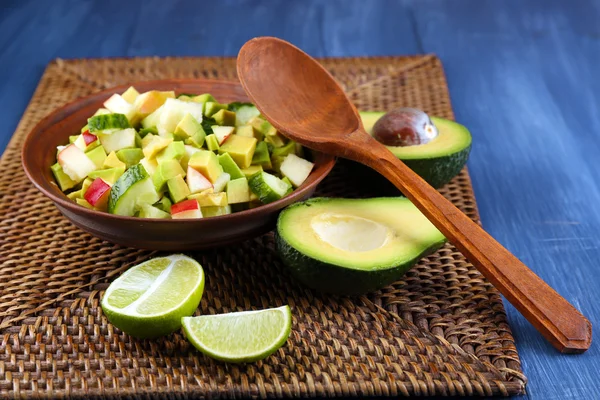 Salad with apple and avocado — Stock Photo, Image