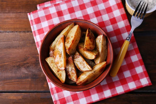 Batatas assadas em patê — Fotografia de Stock