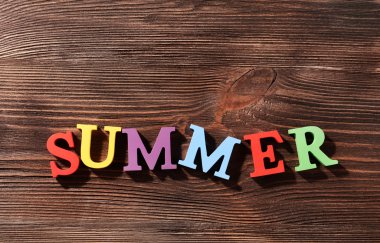 ahşap arka plan üzerinde kelime yaz