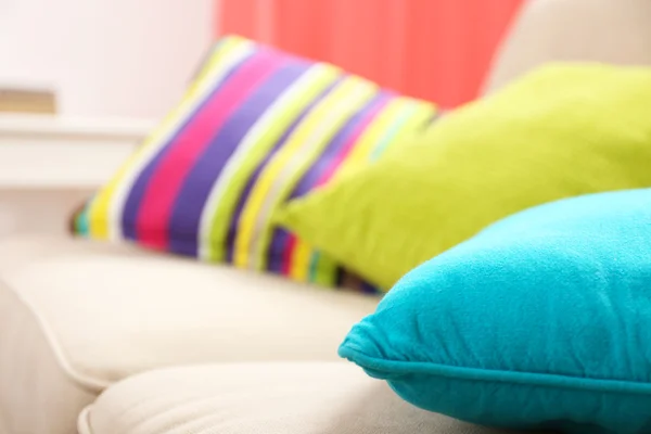 Interior design with pillows — Stock Photo, Image