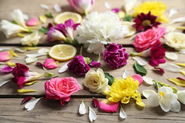 Sfondo astratto con bellissimi fiori — Foto Stock