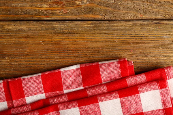 Servilleta sobre fondo de madera — Foto de Stock