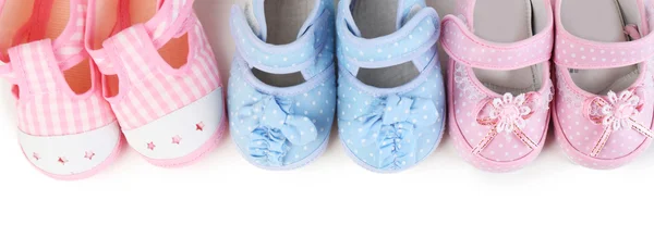 Baby shoes isolated on white — Stock Photo, Image