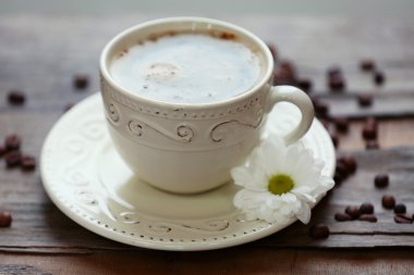 Kahve Tablo yakın çekim üzerinde