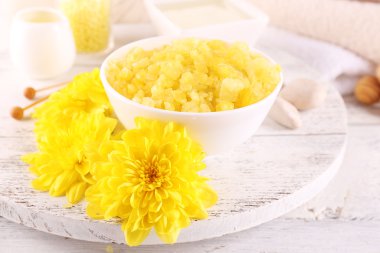 Spa natürmort renk deniz tuzu ile