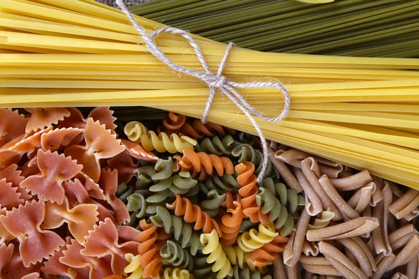 Different types of pasta close up — Stock Photo, Image