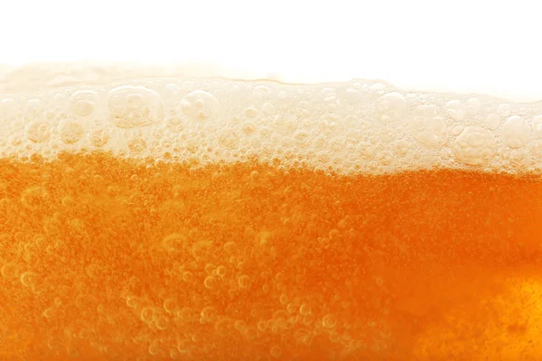 Beer bubbles, macro view — Stock Photo, Image