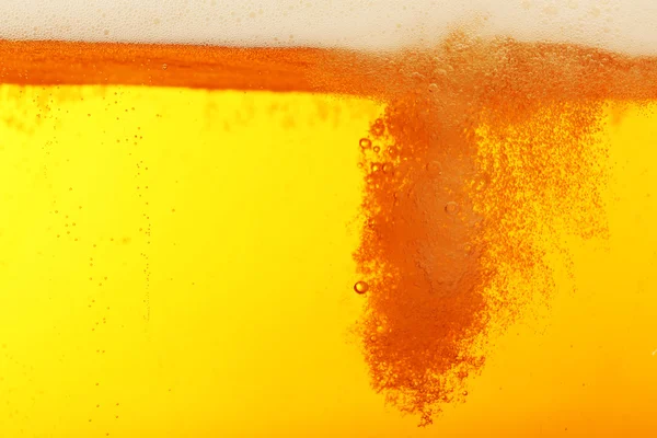 Beer bubbles, macro view — Stock Photo, Image