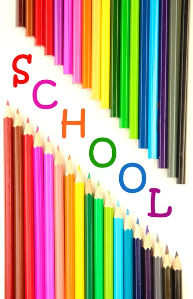 Färgglada pennor, närbild — Stockfoto