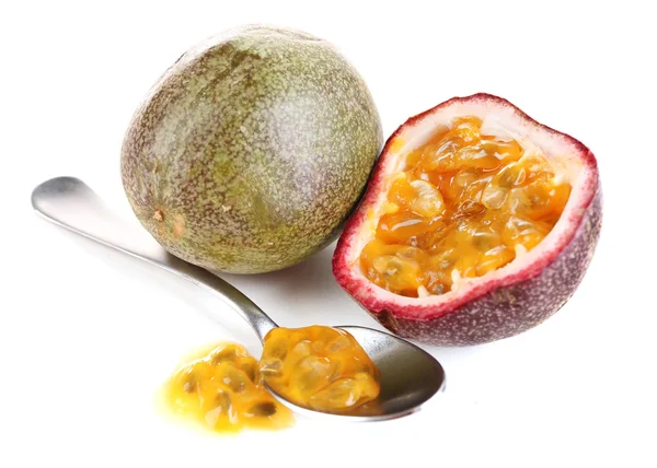 Passion fruit isolated on white — Stock Photo, Image