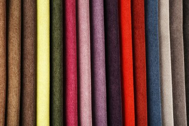 renkli doku artıkları