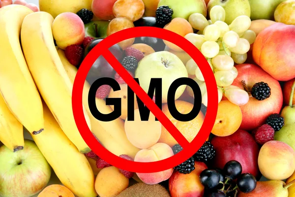 Naturliga ekologiska frukter utan gmo — Stockfoto