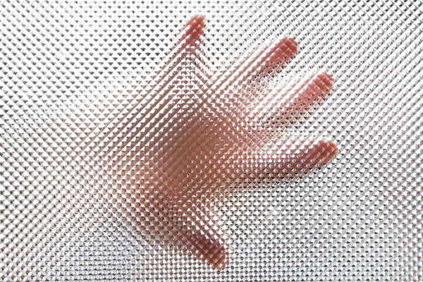 Silhueta de mão, close-up — Fotografia de Stock