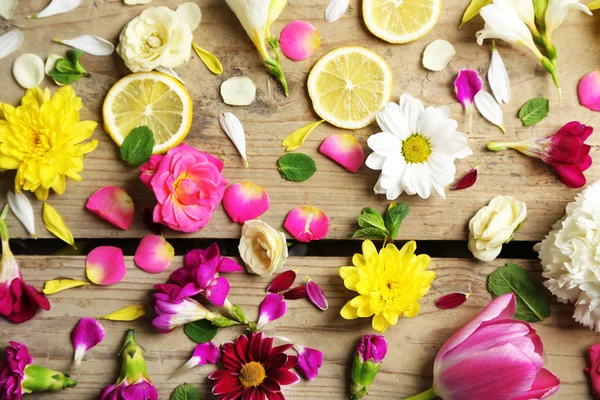 Abstrakt bakgrund med vackra blommor — Stockfoto