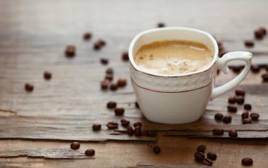 Kahve Tablo yakın çekim üzerinde