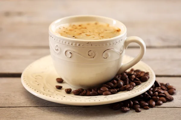 Cup of coffee on table close-up — Stock Photo, Image