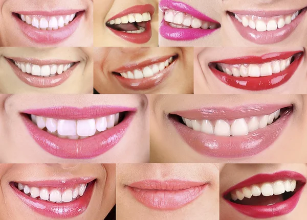 People smiles collage — Stock Photo, Image