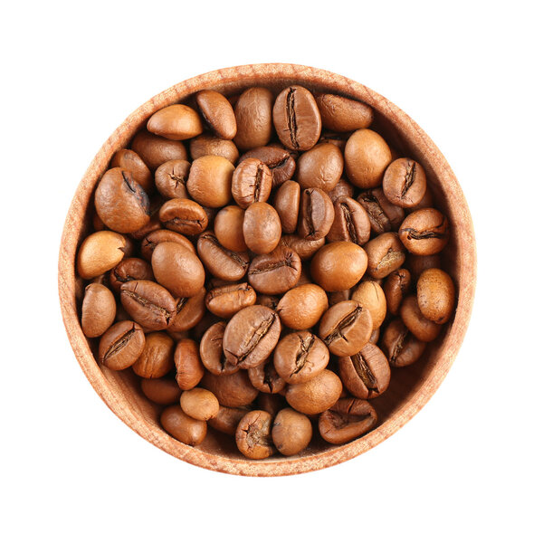 Coffee beans in small bowl