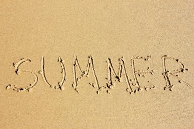 kum üzerinde kelime yaz