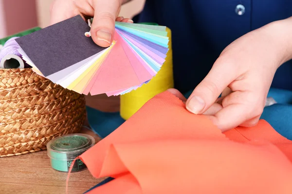 Samples of colorful fabric — Stock Photo, Image