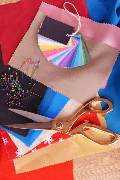 Samples of colorful fabric — Stock Photo, Image